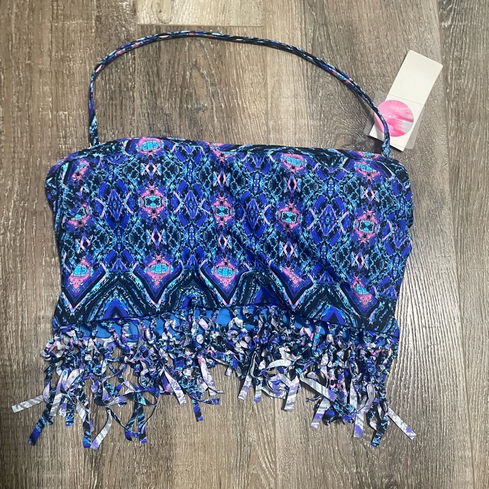 Fringe bikini top by Raisins for Macy’s.